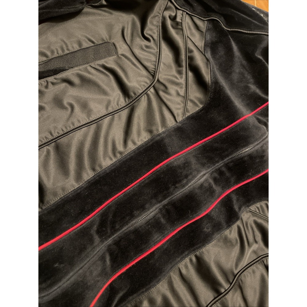 AKDMKS Akademiks Jacket Men 3XL Black Velour Vintage Hip Hop Y2K Street Wear - Picture 7 of 11
